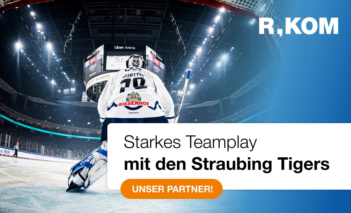 Langjährige Partnerschaft der R-KOM mit den Straubing Tigers