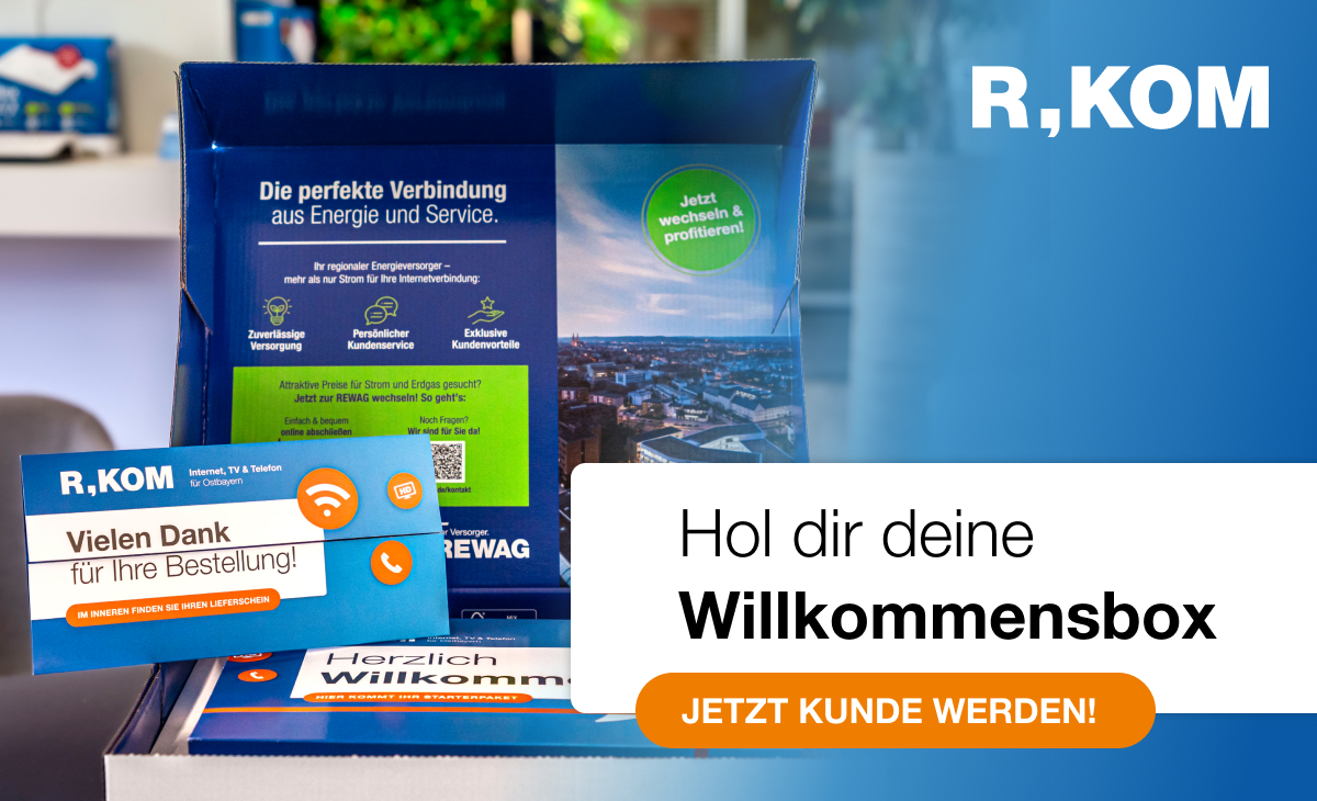 R-KOM Willkommensbox für neue Kunden