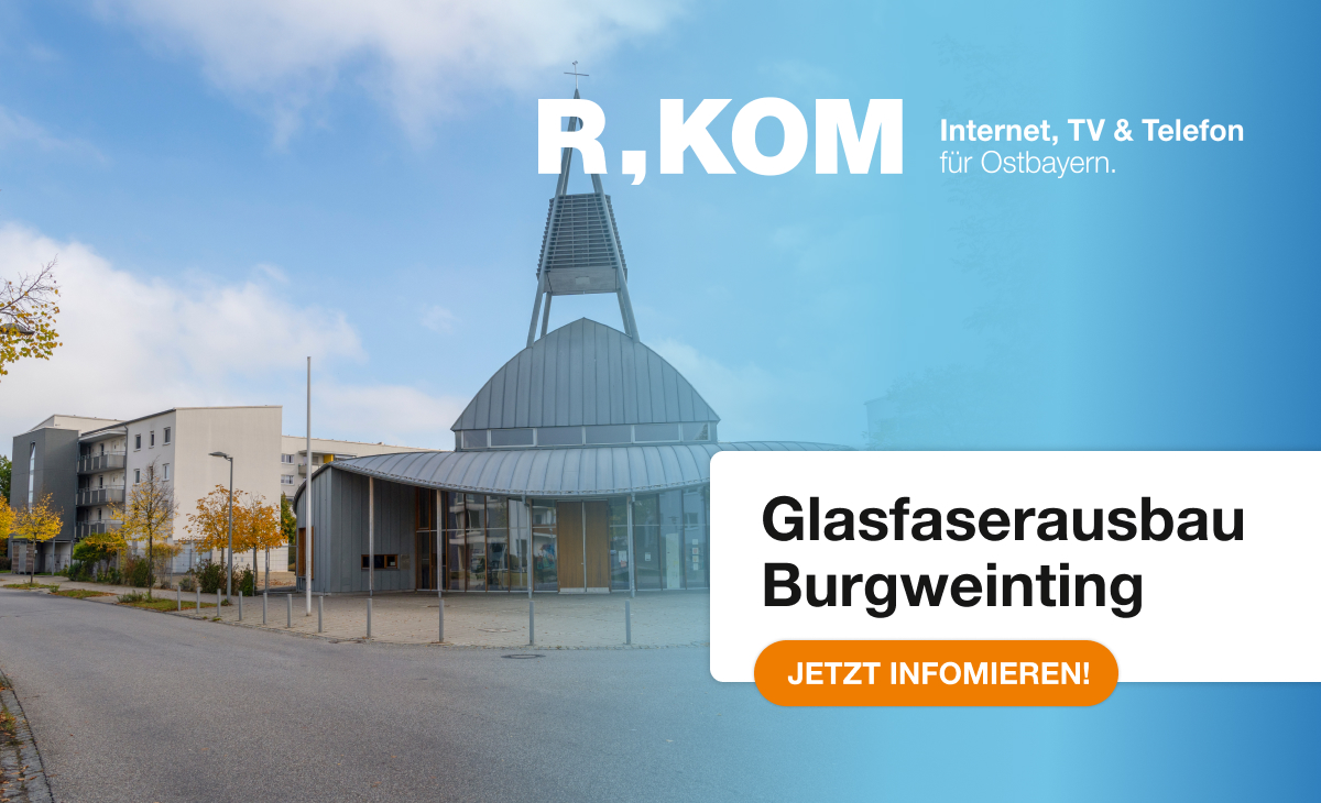 Glasfaserausbau der R-KOM in Burgweinting