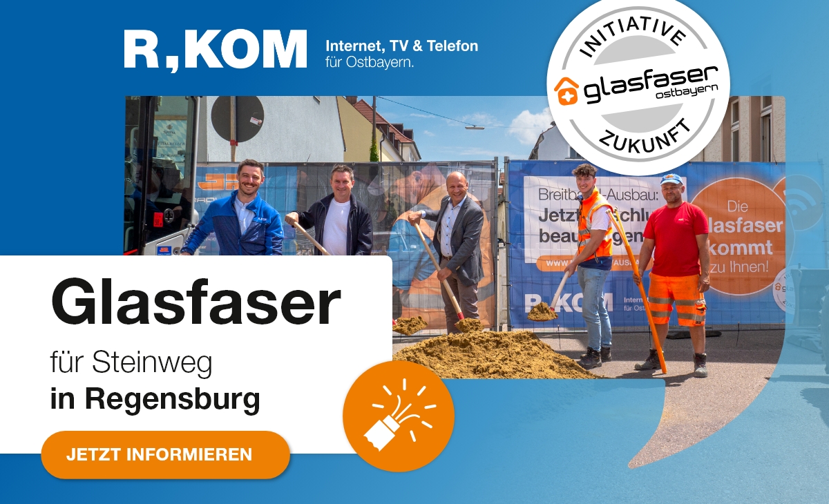R-KOM Großprojekt: Glasfaser-Internet für Steinweg-Pfaffenstein