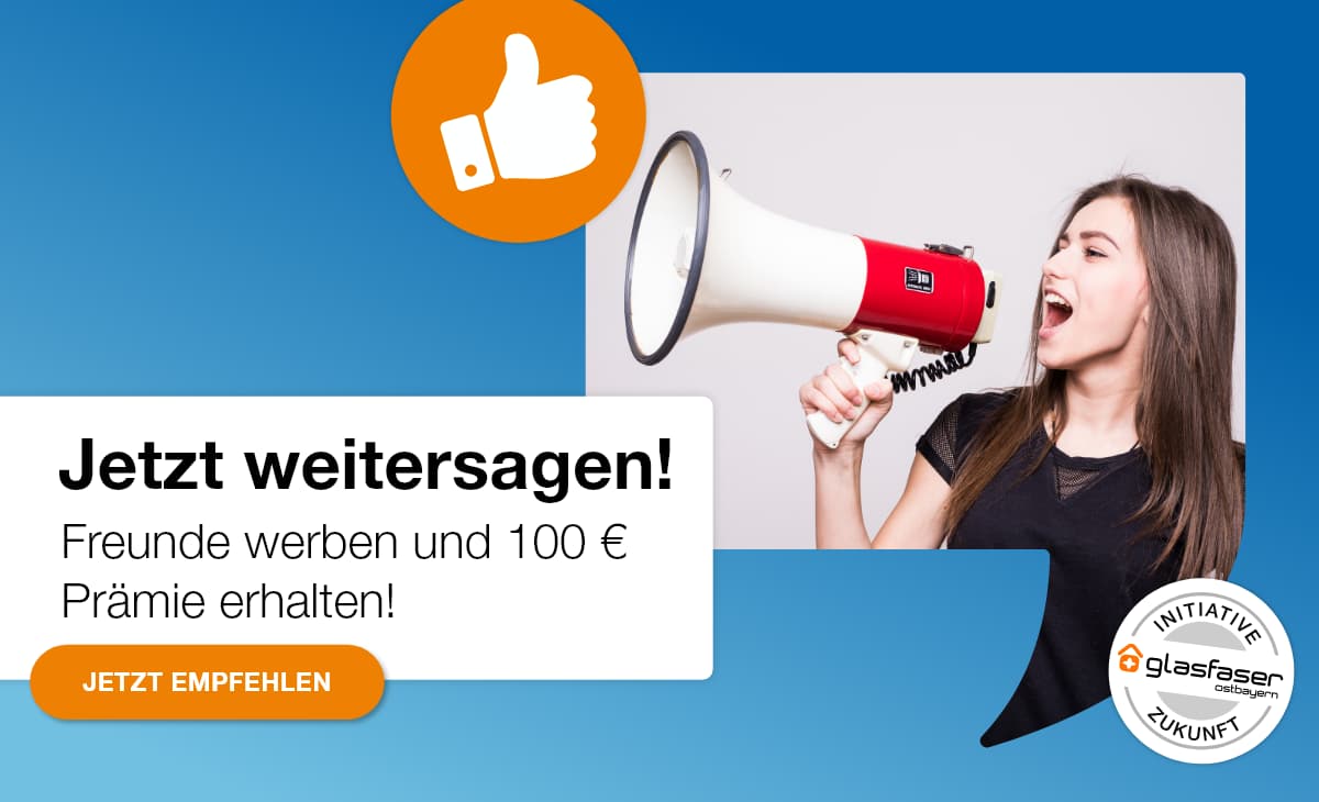 Verdienen Sie 100 Euro mit Ihrer Empfehlung!