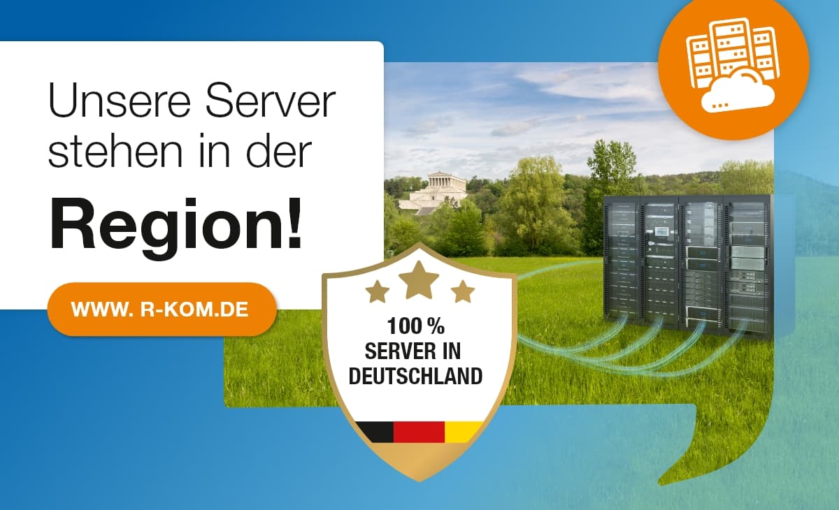 Unsere Server stehen in der Region