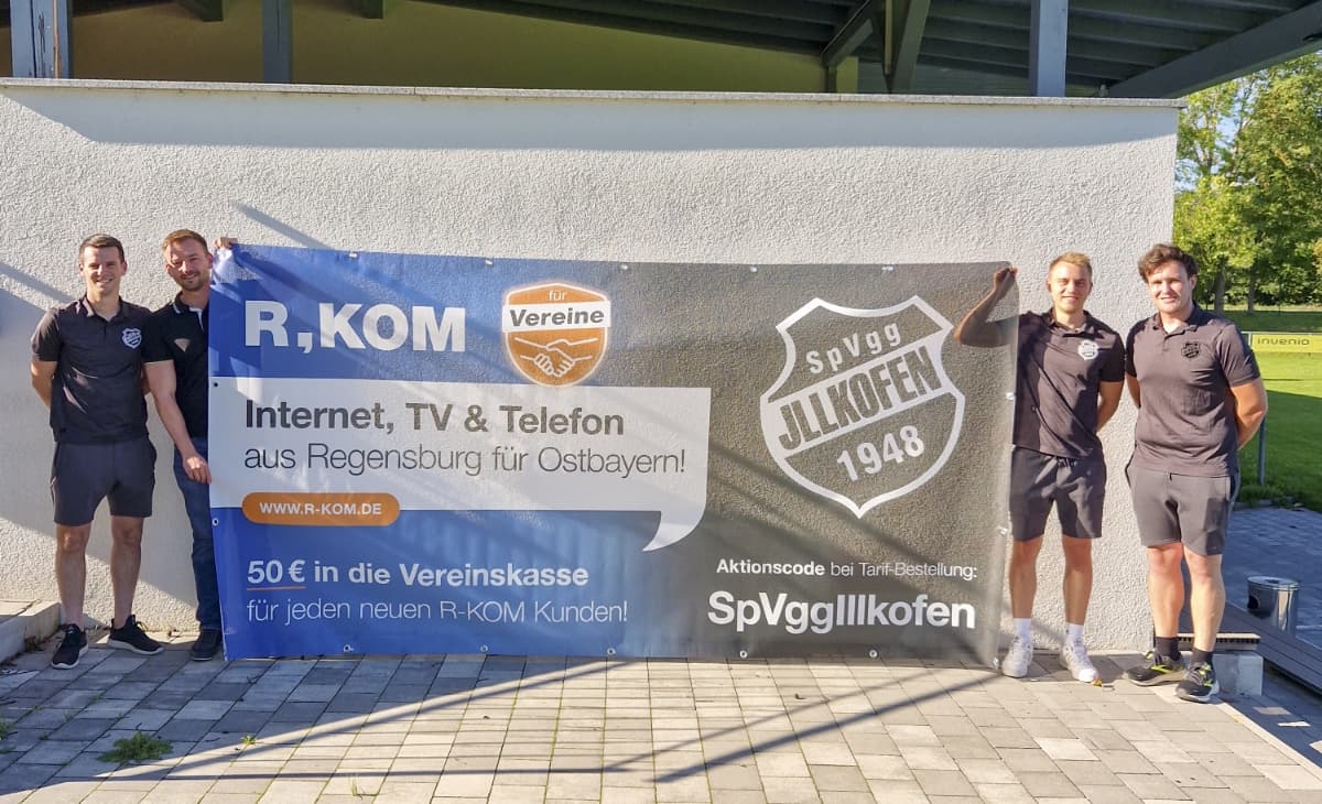 Neuer Spieler im Team – Der SpVgg Illkofen wird R-KOM Partner